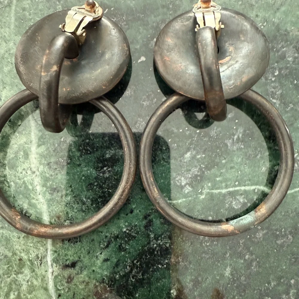 VINTAGE MONIES STATEMENT EARRINGS